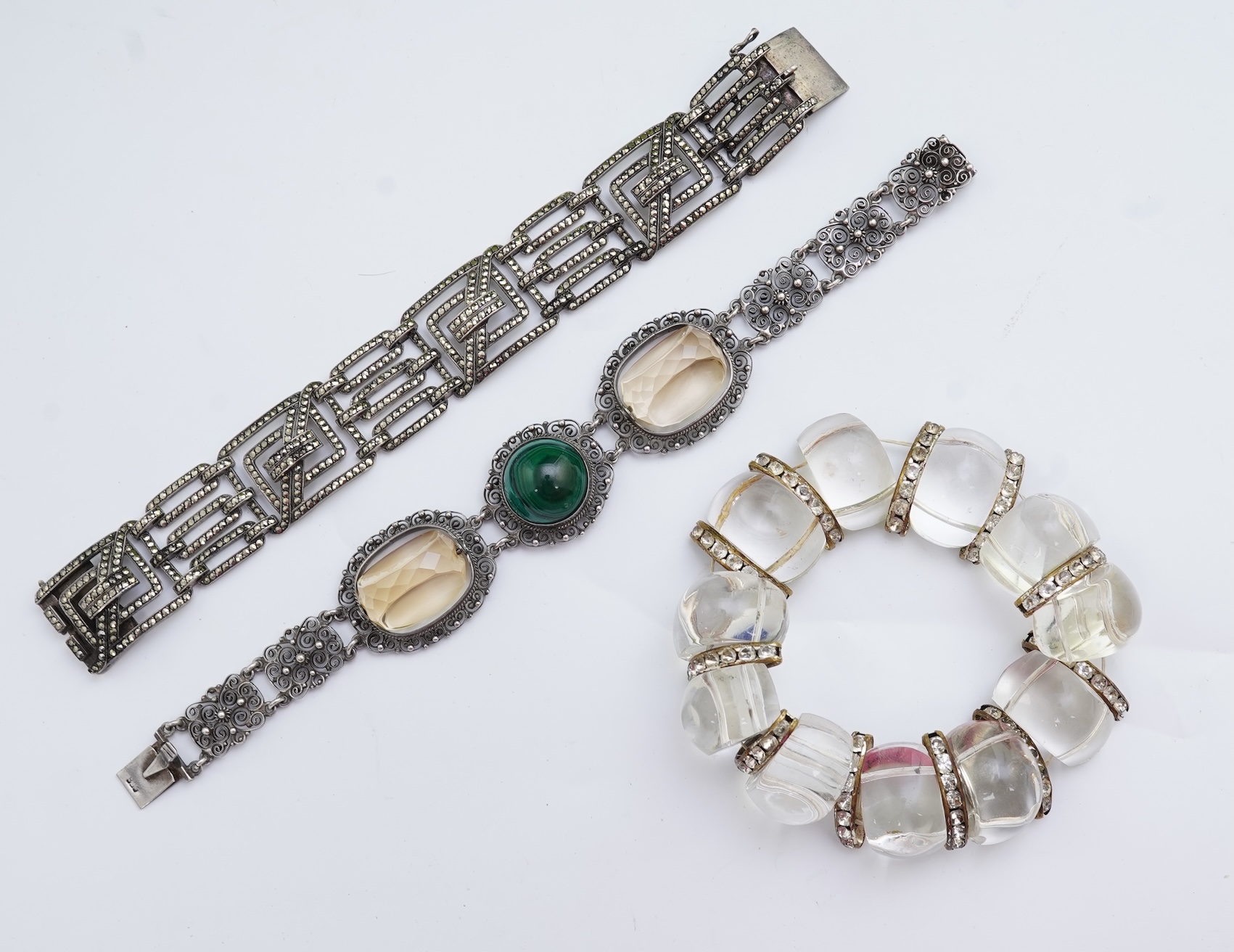 A group of three bracelets
